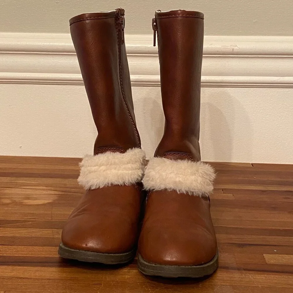 Carter's Riding Style Brown Boots Girls Youth Size 11